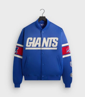 NFL New York Giants Satin Bomber Jacket