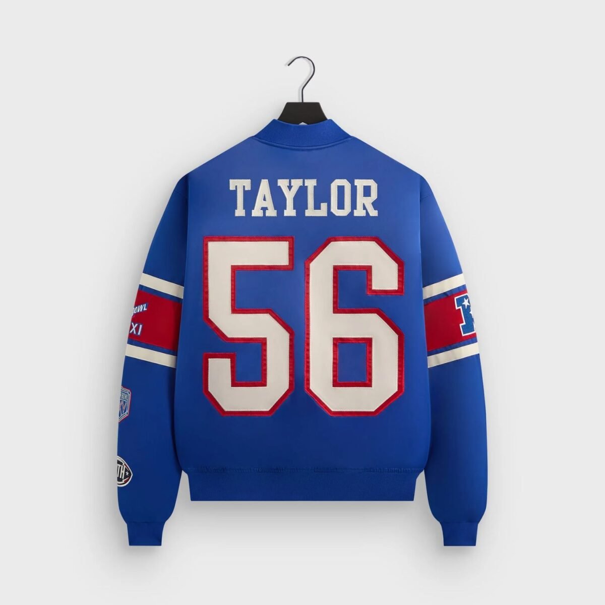 NFL New York Giants Satin Bomber Jacket