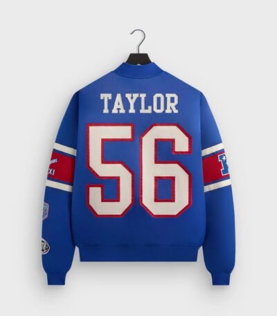 NFL New York Giants Satin Bomber Jacket
