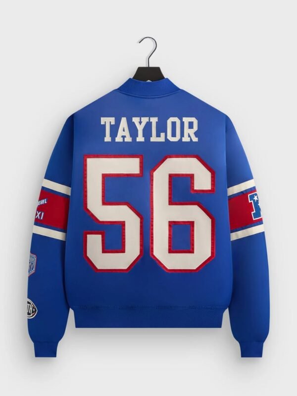 NFL New York Giants Satin Bomber Jacket