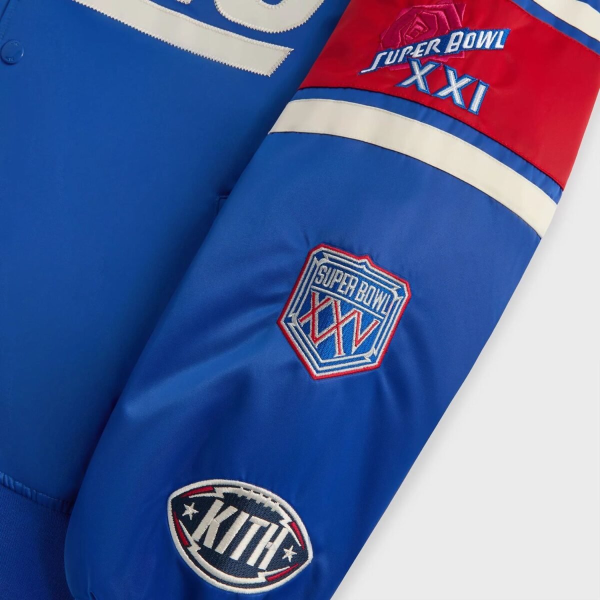 NFL New York Giants Satin Bomber Jacket