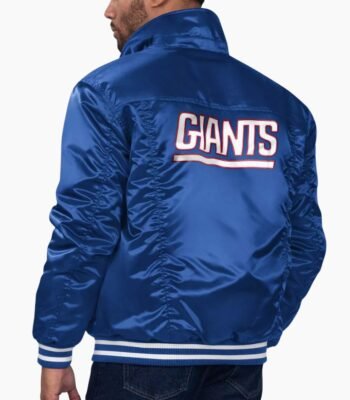 NFL New York Giants Satin Varsity Jacket