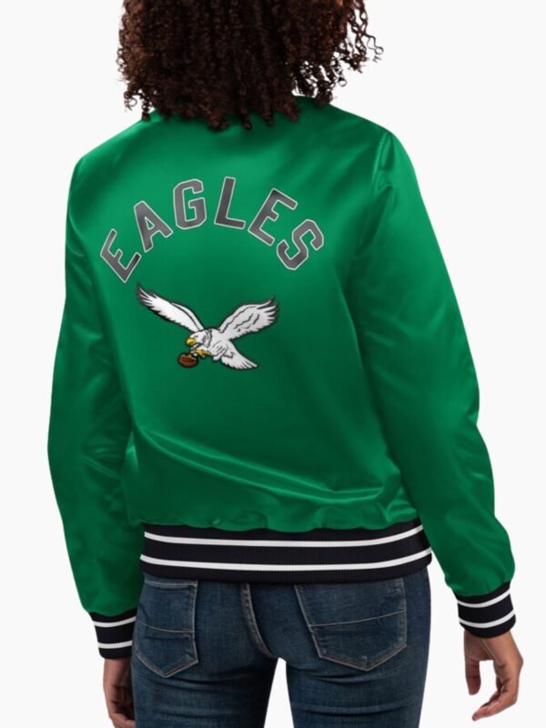 NFL Philadelphia Eagles Full Count Satin Varsity Jacket