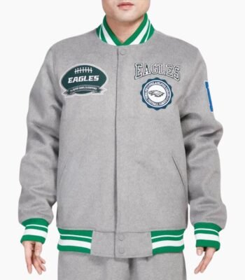 NFL Philadelphia Eagles Heather Wool Jacket