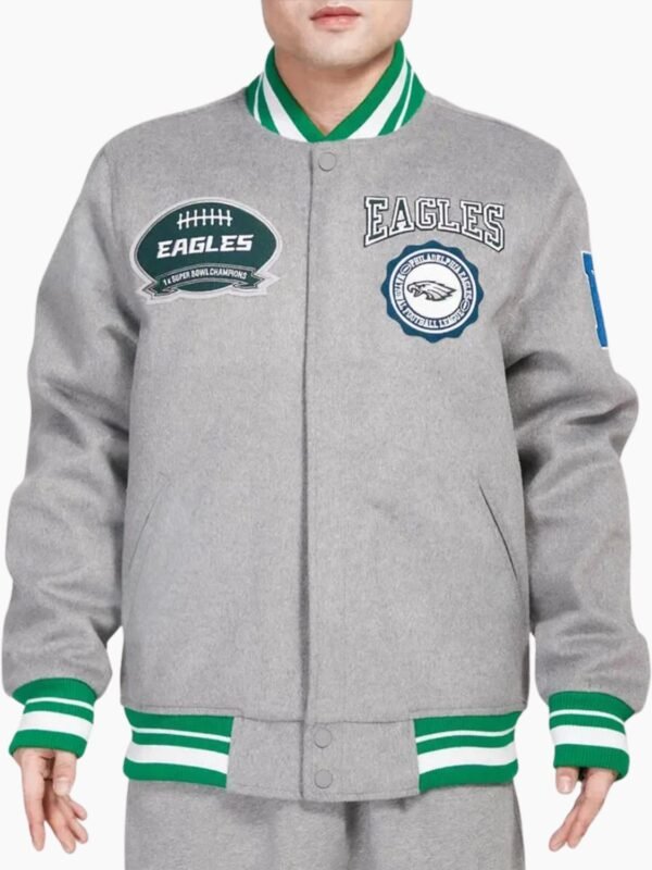 NFL Philadelphia Eagles Heather Wool Jacket