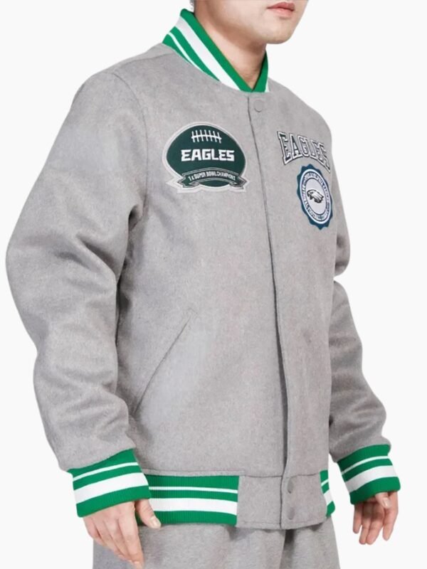 NFL Philadelphia Eagles Heather Wool Jacket