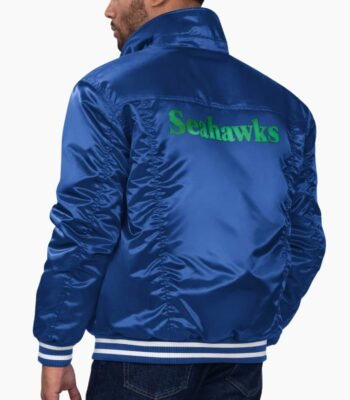 NFL Renegade Seattle Seahawks Satin Varsity Jacket