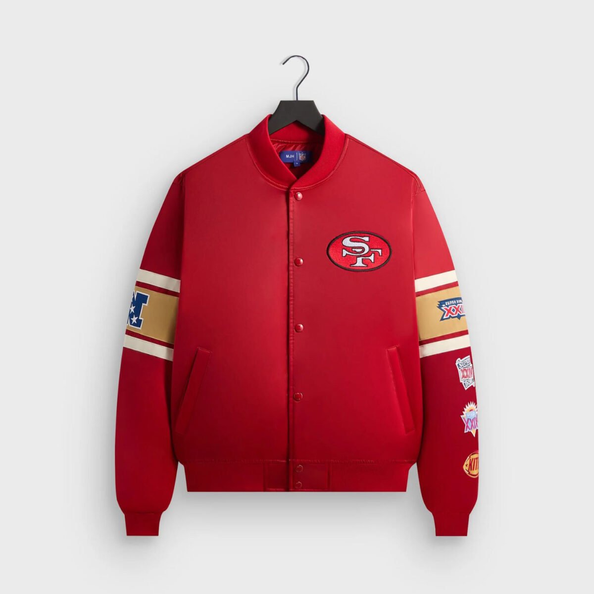NFL San Francisco 49ers Satin Bomber Jacket