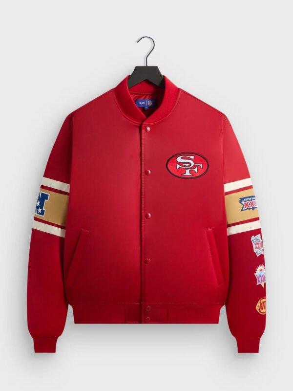 NFL San Francisco 49ers Satin Bomber Jacket