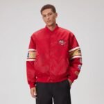 NFL San Francisco 49ers Satin Bomber Jacket