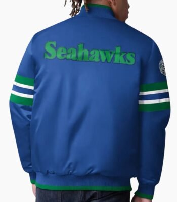 NFL Scout I Seattle Seahawks Satin Varsity Jacket