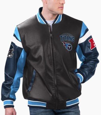NFL Tennessee Titans Varsity Leather Jacket