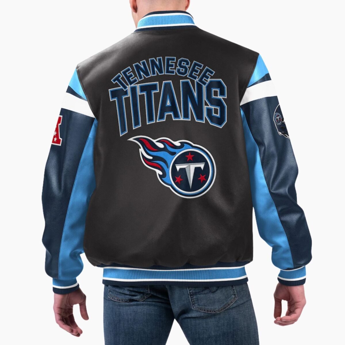 NFL Tennessee Titans Varsity Leather Jacket