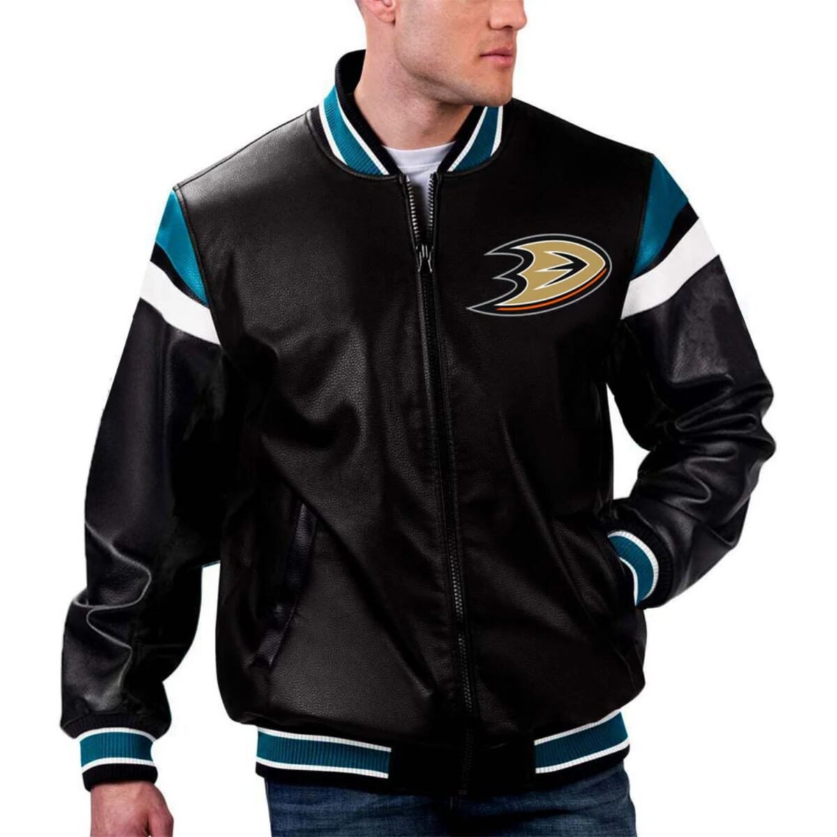 NHL Anaheim Ducks Leather Jacket