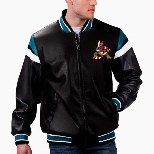 NHL Arizona Coyotes Leather Jacket