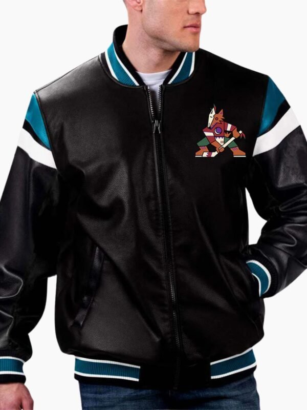NHL Arizona Coyotes Leather Jacket