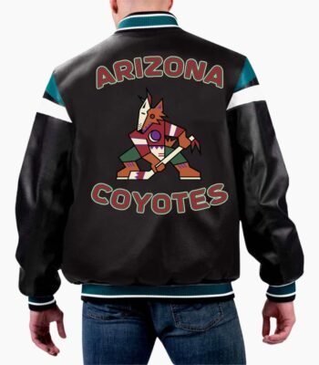 NHL Arizona Coyotes Leather Jacket