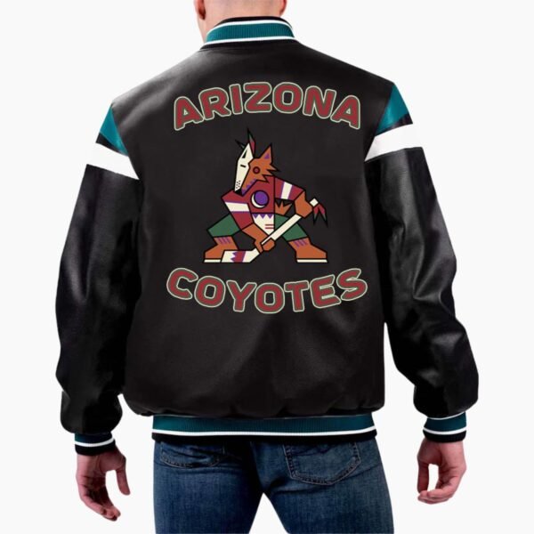 NHL Arizona Coyotes Leather Jacket