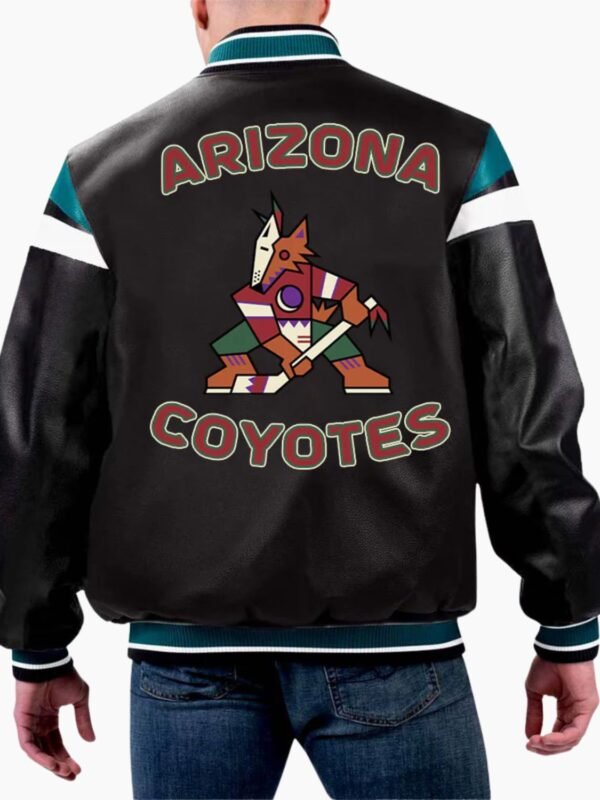 NHL Arizona Coyotes Leather Jacket