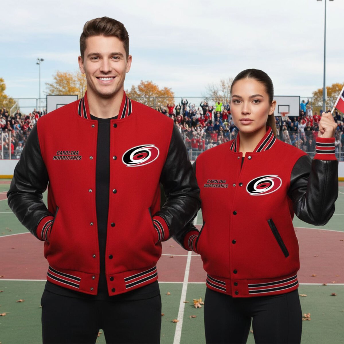 NHL Carolina Hurricanes Wool Varsity Jacket