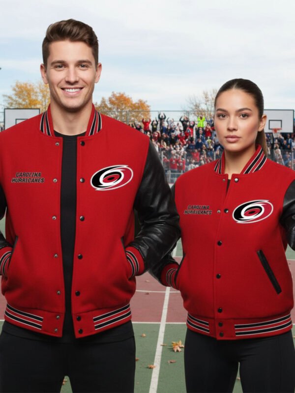 NHL Carolina Hurricanes Wool Varsity Jacket