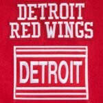 NHL Detroit Red White Wings Retro Classic Men’s Rib Wool Varsity Jacket