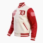 NHL Detroit Red Wings Retro Classic Mens Rib Wool Varsity Jacket
