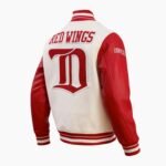 NHL Detroit Red Wings Retro Classic Mens Rib Wool Varsity Jacket