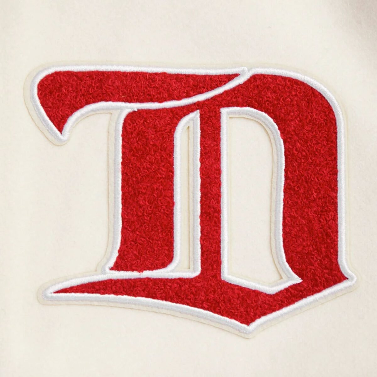 NHL Detroit Red Wings Retro Classic Mens Rib Wool Varsity Jacket