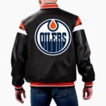 NHL Edmonton Oilers Leather Jacket