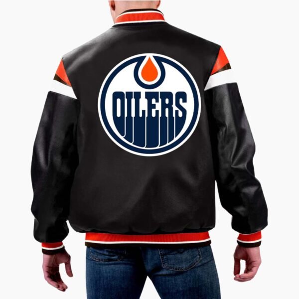 NHL Edmonton Oilers Leather Jacket
