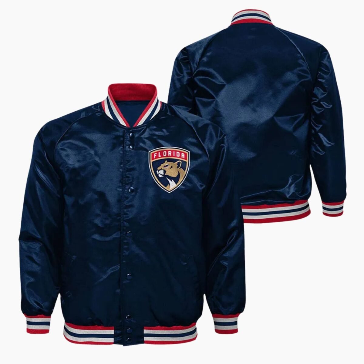 NHL Florida Panthers Satin Varsity Jacket