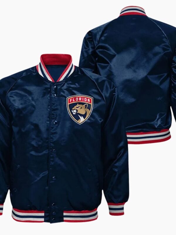 NHL Florida Panthers Satin Varsity Jacket