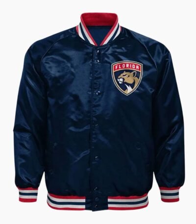 NHL Florida Panthers Satin Varsity Jacket