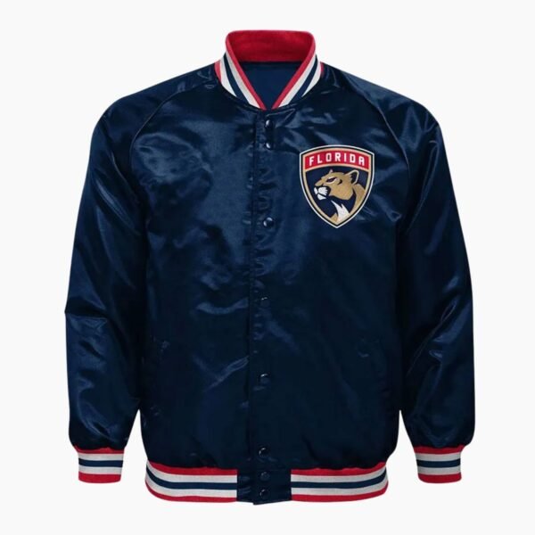 NHL Florida Panthers Satin Varsity Jacket
