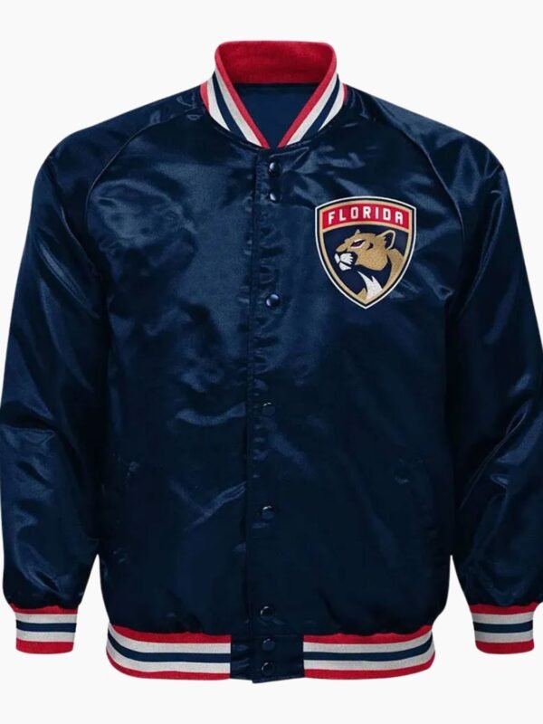 NHL Florida Panthers Satin Varsity Jacket