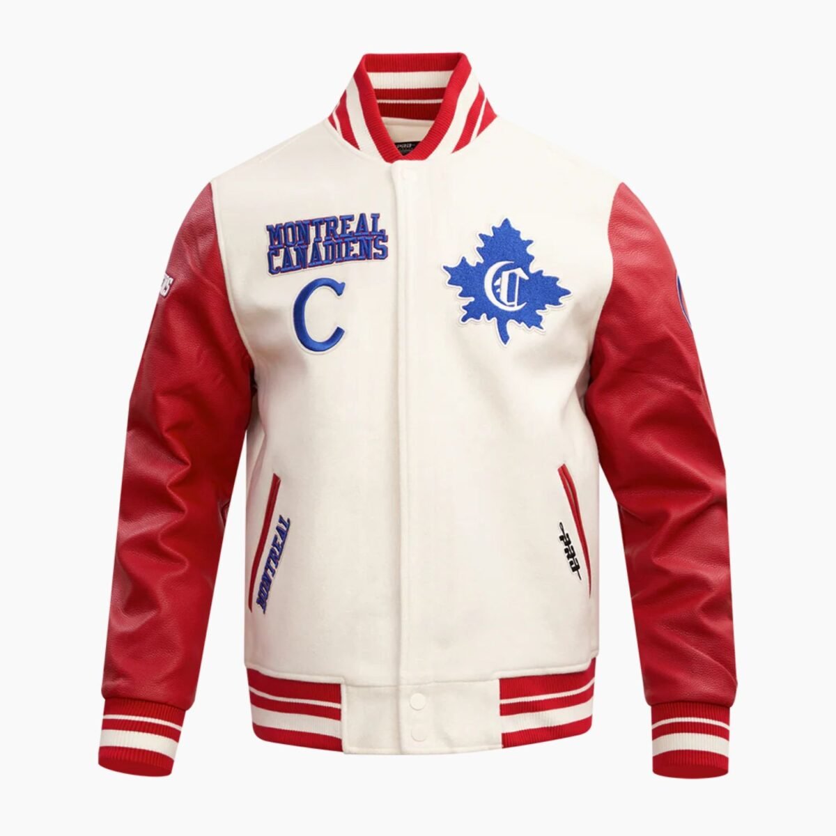 NHL Montreal Canadiens Retro Classic Men's Rib Wool Varsity Jacket