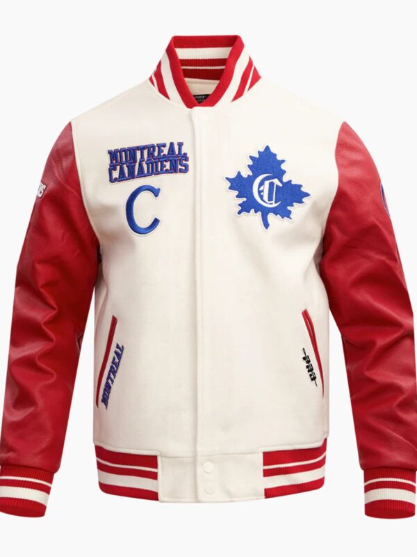 NHL Montreal Canadiens Retro Classic Men's Rib Wool Varsity Jacket