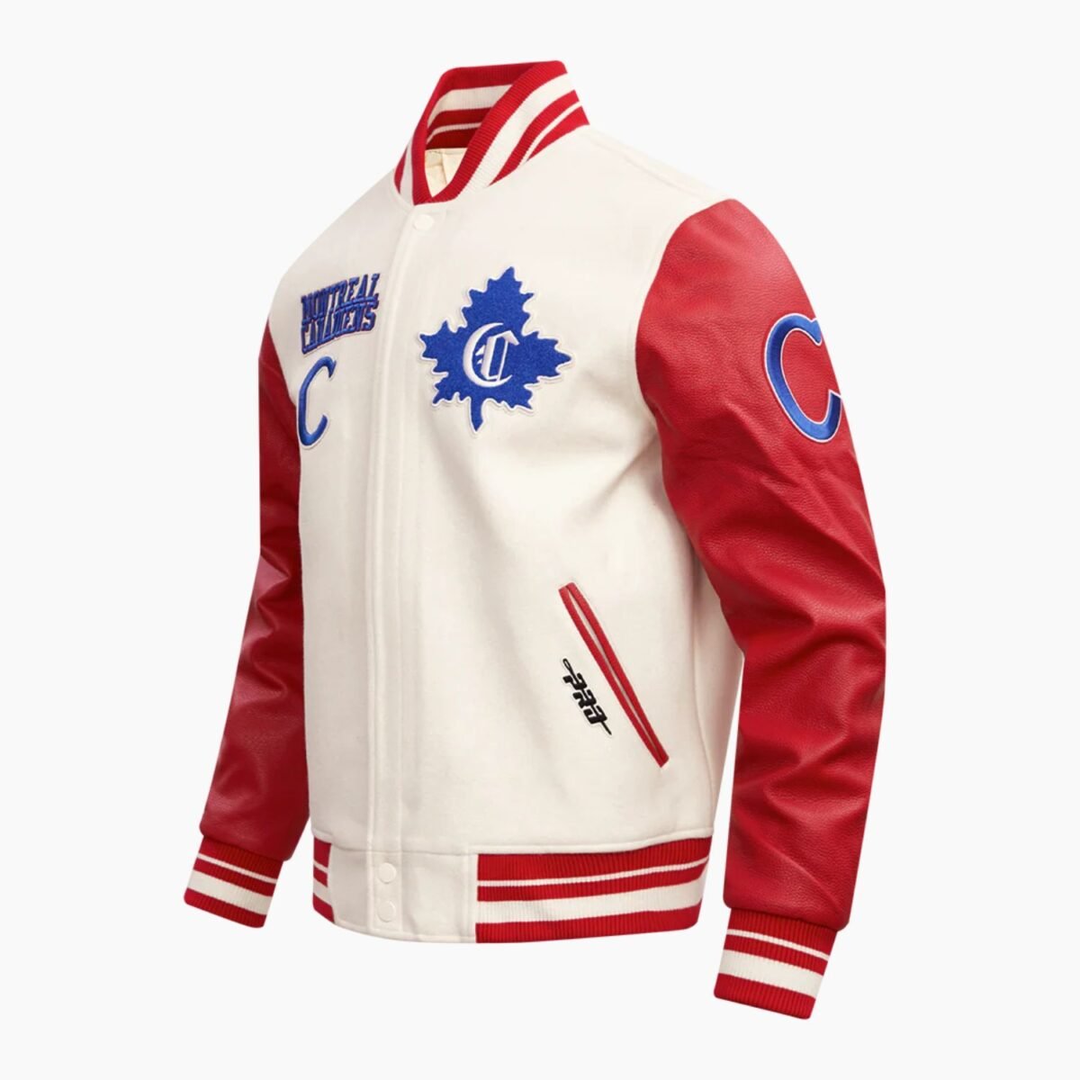 NHL Montreal Canadiens Retro Classic Men's Rib Wool Varsity Jacket