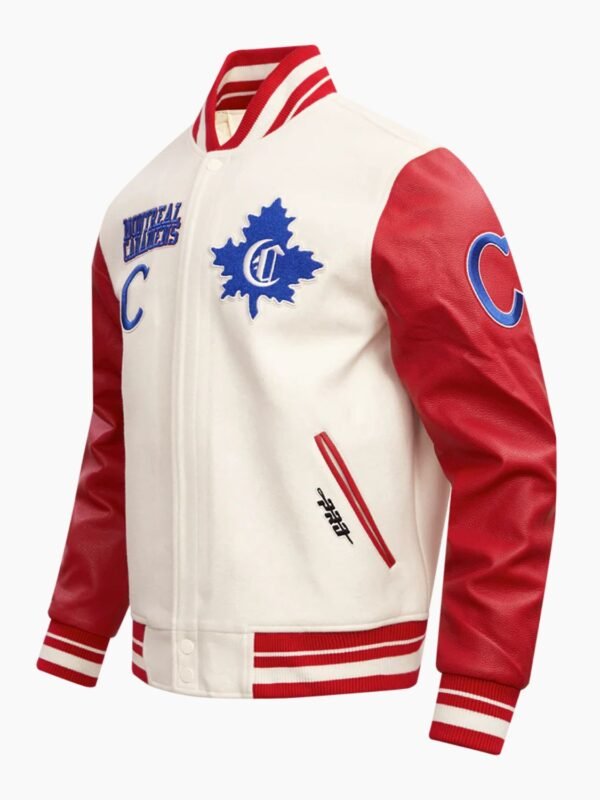 NHL Montreal Canadiens Retro Classic Men's Rib Wool Varsity Jacket