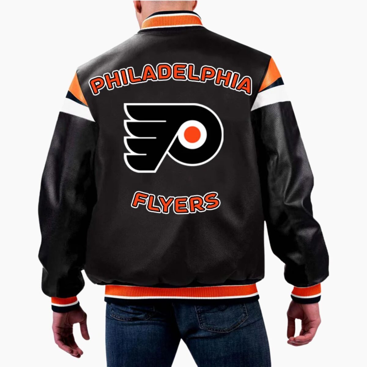 NHL Philadelphia Flyers Multicolor Leather Jacket