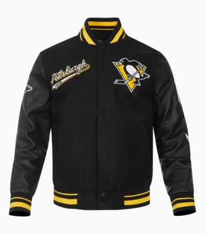 NHL Pittsburgh Penguins Script Tail Men's Rib Wool Varsity