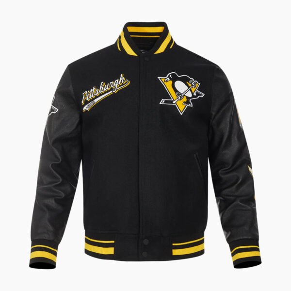 NHL Pittsburgh Penguins Script Tail Men's Rib Wool Varsity