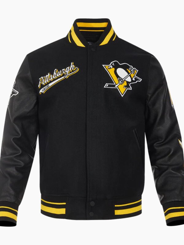 NHL Pittsburgh Penguins Script Tail Men's Rib Wool Varsity