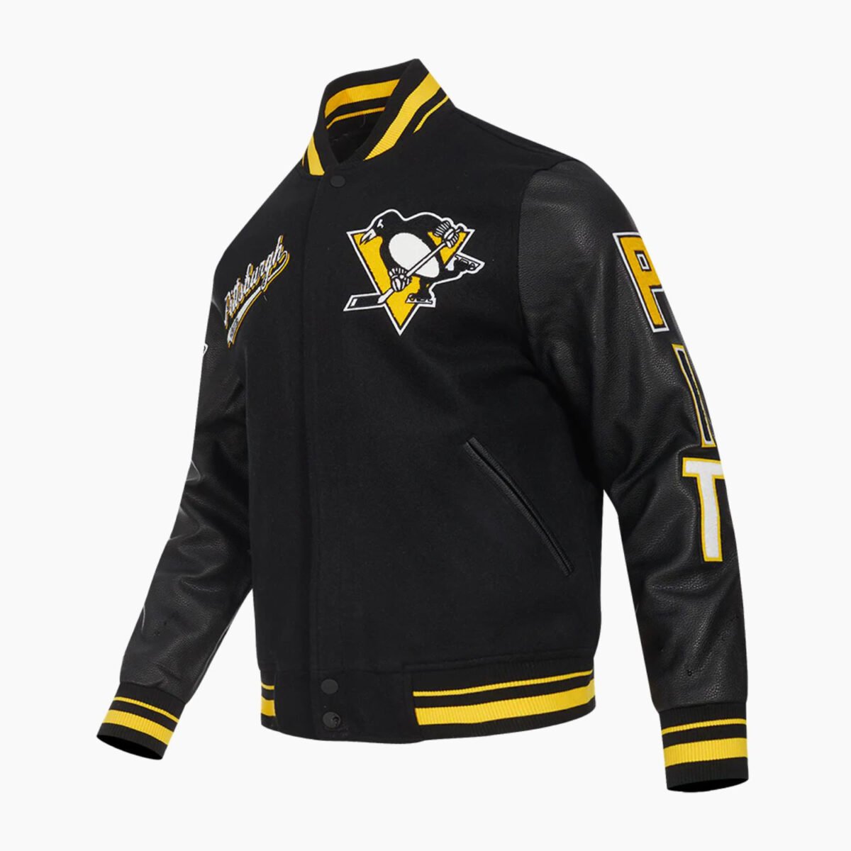 NHL Pittsburgh Penguins Script Tail Men's Rib Wool Varsity