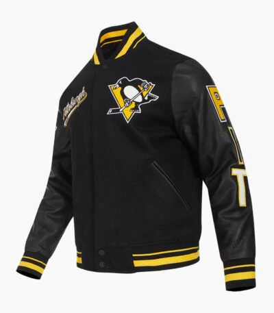 NHL Pittsburgh Penguins Script Tail Men's Rib Wool Varsity