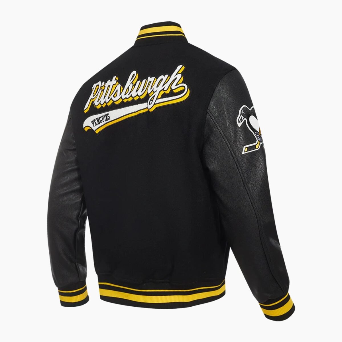 NHL Pittsburgh Penguins Script Tail Men's Rib Wool Varsity