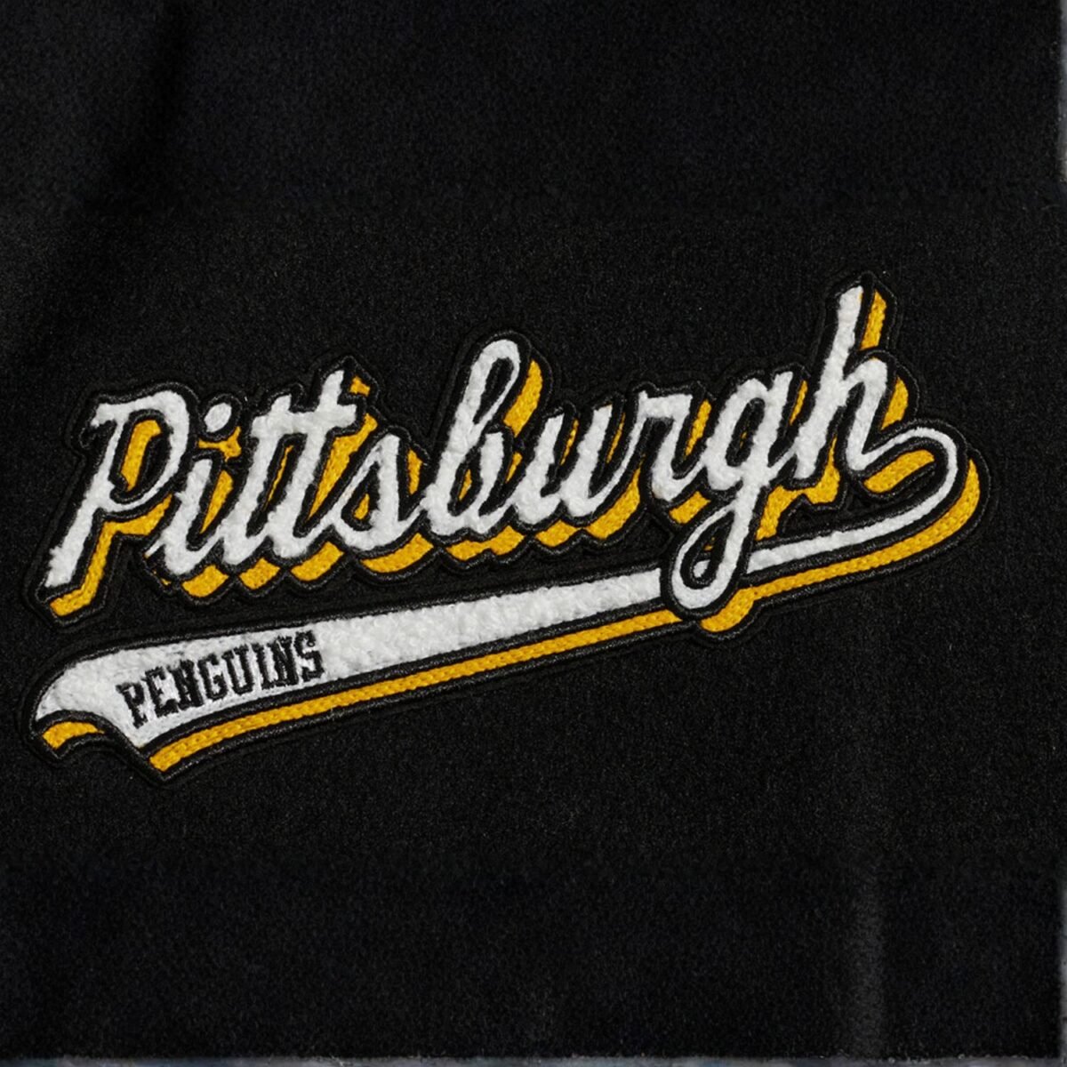 NHL Pittsburgh Penguins Script Tail Men's Rib Wool Varsity