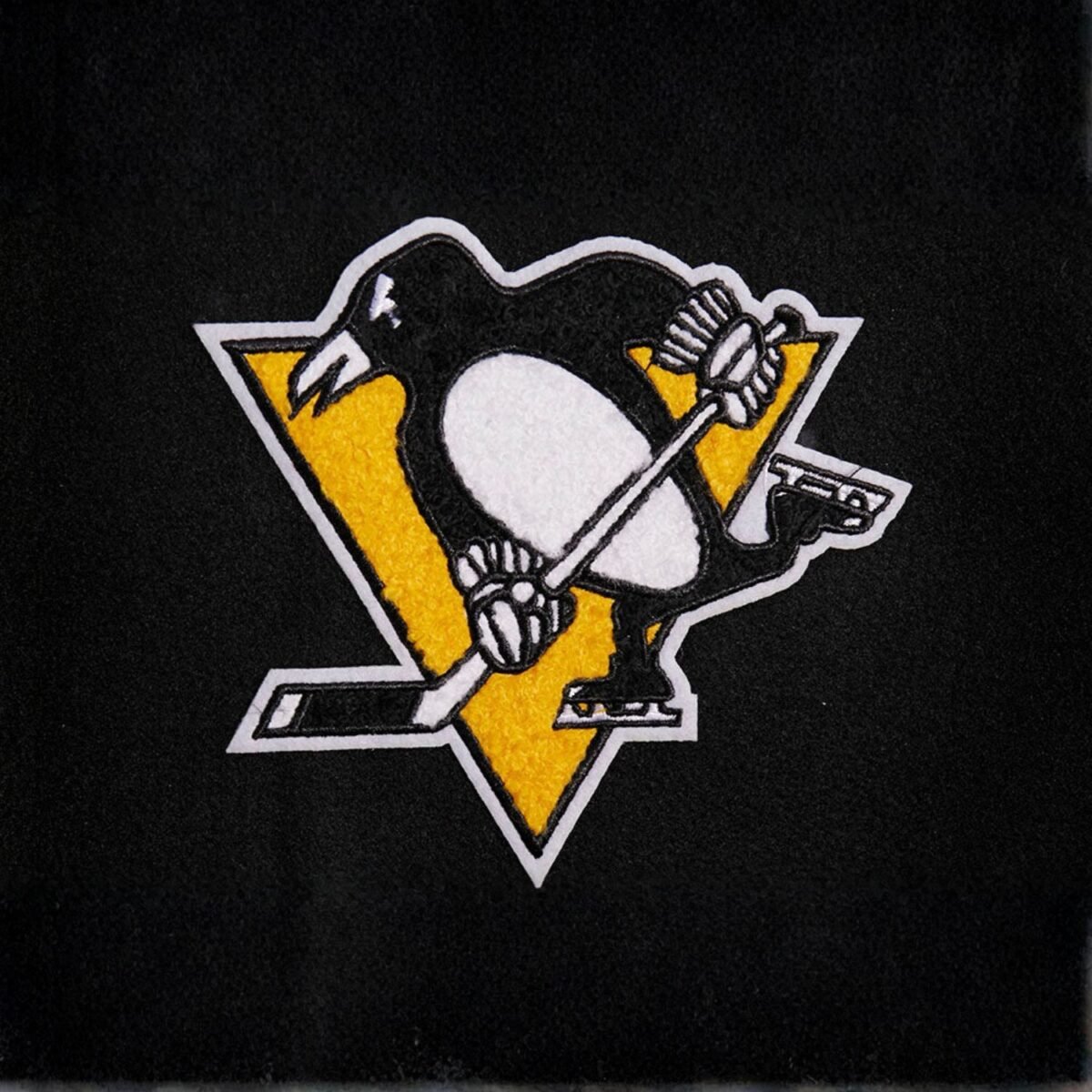 NHL Pittsburgh Penguins Script Tail Womens Wool Varsity Jacket