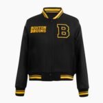 NHL Retro Classic Rib Boston Bruins Varsity Jacket